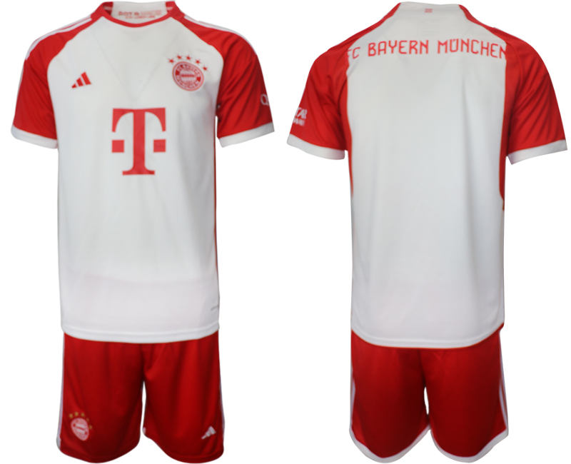 Men 2023-2024 Club Bayern Munich home blank white Soccer Jersey